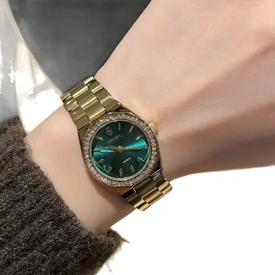 Aimana Damenuhr, Stahlband mit Diamanten - 6