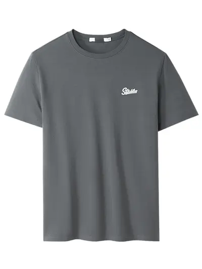 Herren-T-Shirt mit Kurzarm, Sommer, atmungsaktiv, dünn, Buchstabendruck, Sport-Freizeit, rundhalsausschnitt, Baumwoll-Elasthan, Haisheng-Etikett 2W330