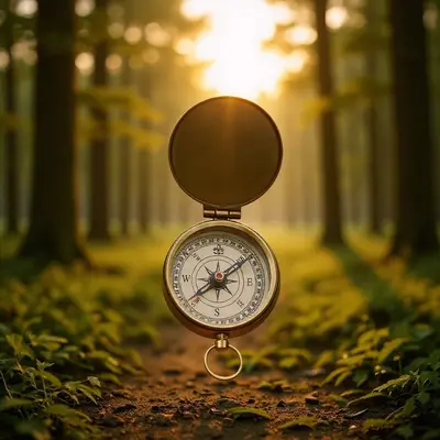 Z50 Zinc Alloy Flip-Cover Pocket Watch Compass for Camping