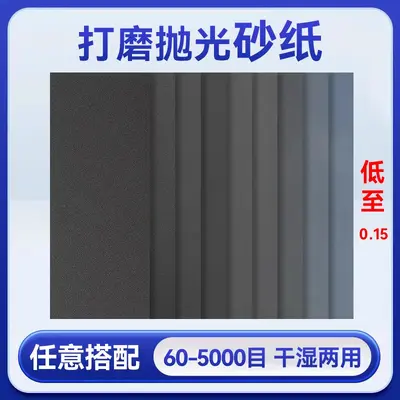 Nassschleifpapier-Set 230x93 mm, Körnung 60-10000, Nass und Trocken