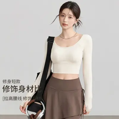 瑜伽服女2026秋冬新款带胸垫运动普拉提健身跑步瑜伽套装女批发