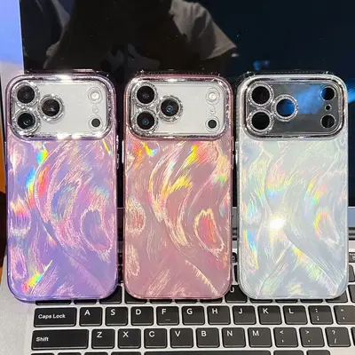 双面覆膜IMD适用iPhone17Air手机壳苹果16ProMax羽毛纹防摔保护套 - 4
