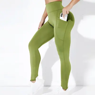 High-Waisted Yoga Leggings with Pockets, Tummy Control and Butt-Lifting Running Pants - 8