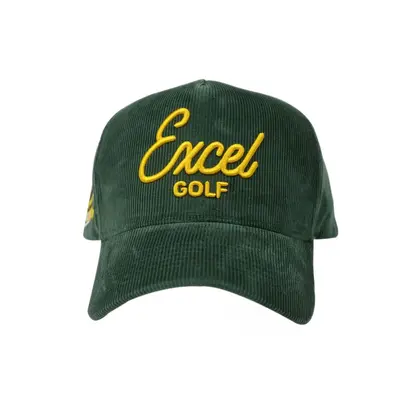 Green embroidered baseball cap men's adjustable