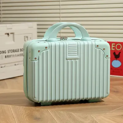Retro bavul mini kozmetik çantası 14 inç küçük kutu hatıra 16 inç bavul depolama şifre yatılı çanta - 11