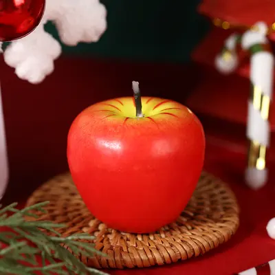 Heißer Verkauf Weihnachten Frieden Früchte-Kerze künstliche Früchte festliche Atmosphäre Dekoration Außenhandel heißer Verkauf kreative Geschenke Großhandel