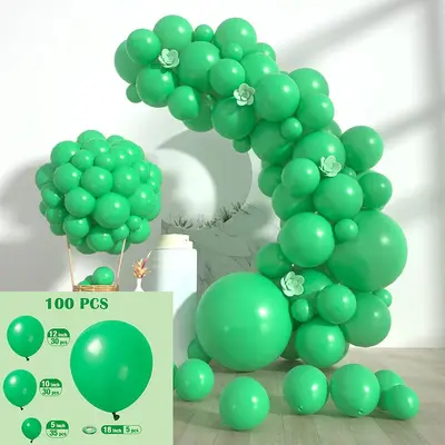 Matte Metallic Latex Balloon Chain Set for Birthday and Wedding Decoration - 12