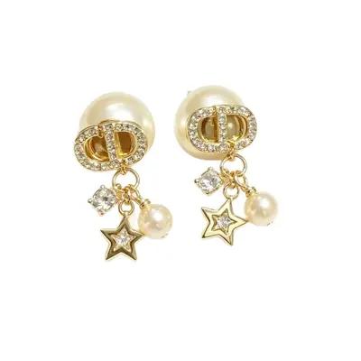 Elegante Strass-Perlen-Ohrringe mit Quasten - 6