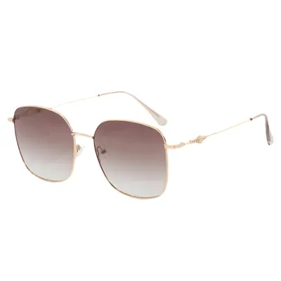 Gold-Frame Sunglasses for Women, Ultra-Light Large Frame, UV Protection - 6