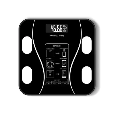 Akıllı vücut yağ ölçeği elektronik tartı ev insan vücudu ağırlık ölçeği vücut yağ ölçeği toptan ağırlık ölçeği tartı Bluetooth şarj