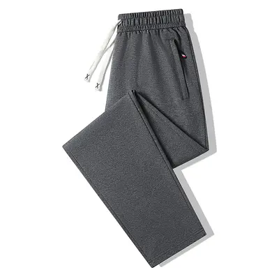 Men's Plus Size Straight-Leg Trousers, Loose Fit, Spring Autumn - 7