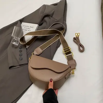 Retro Damen-Sattelbeutel, Schultertasche und Umhängetasche - 9