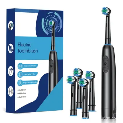 Yetişkin elektrikli diş fırçası, kuru pil, su geçirmez, çok renkli - 10