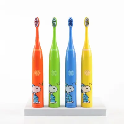 Elektrische Kinderzahnbürste 3-12 Jahre, Cartoon-Design, Schall - 6