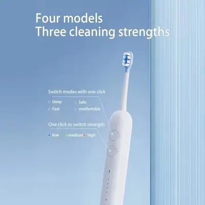 新款工厂电动牙刷礼盒超声波充电款便携扫振软毛洁牙批发 - 2