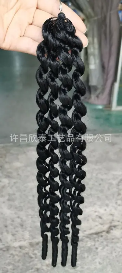 Feather Crochet Hair Extensions, Burmese Curly Style - 7