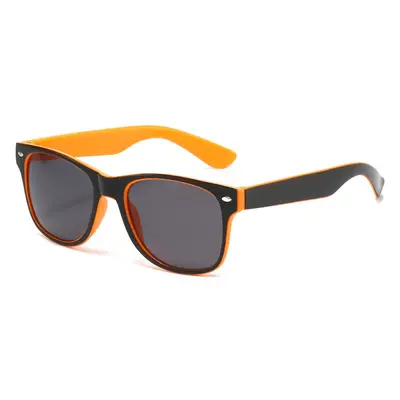 Gift Sunglasses, Two-Tone Riveted Black Sunglasses - 10