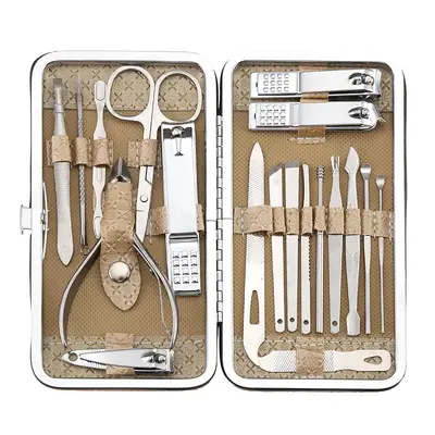 Stainless steel 19-piece nail care kit - 8
