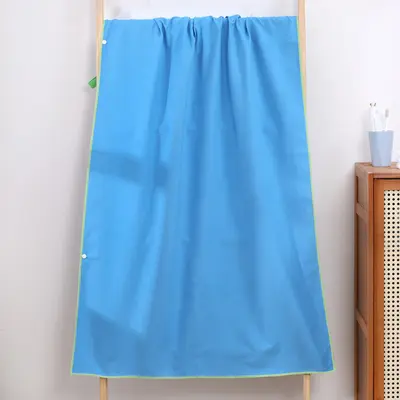 Schnelltrocknungsbadehandtuch Schwimm-Strandtuch tragbares Handtuch Strand-Badetuch Outdoor-Reise-Cape schnelltrocknender Schwimm-Bademantel - 10