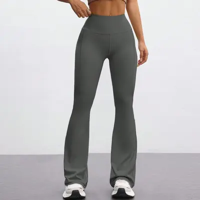 Women's Long Yoga Leggings, Seamless Look, High-Waist, Quick-Dry - 13