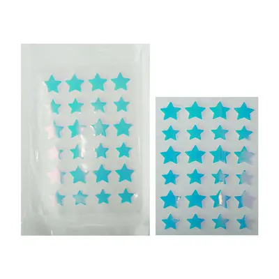 Hydrocolloid Star Acne Patch, Laser Holographic, Waterproof, Portable - 9