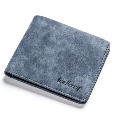 Durable Men's Short Wallet, Bifold Retro Frosted Look - 8