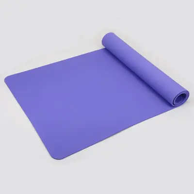 Einsteiger-Yogamatte aus TPE, 6 mm, monochrom, mit Unterstützung - 6