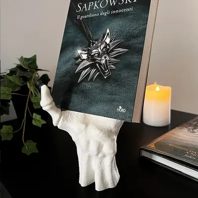 Gotik tarzı Cadılar Bayramı zombi eli kitap tutucu