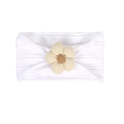 Children's Nylon Headband with Flower and Jacquard, High Elastic - 13