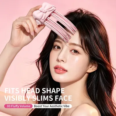 Factory Direct Mini Electric High Crown Hair Straightener Clip, 30 Second Fast Heat Up, Negative Ion Hair Protection Pad, Root Styling Clip