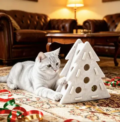 Moving Cat Toy Ball with Bell, Hollow Self-Play Interactive Design - 12