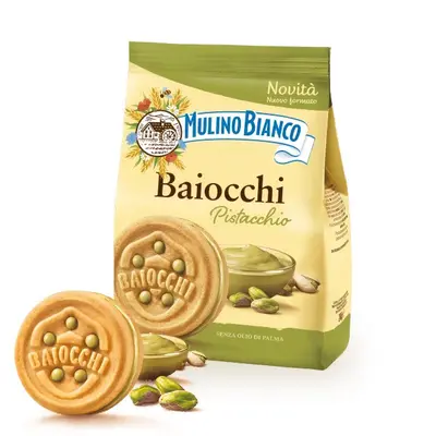 Baiocchi Peanut Sandwich Biscuits with Chocolate Cream, Italian Imported Snack - 8