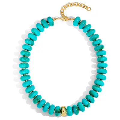 Women's Adjustable Necklace, Dopamine Colour Resin Acrylic Beads, Gold Accessories