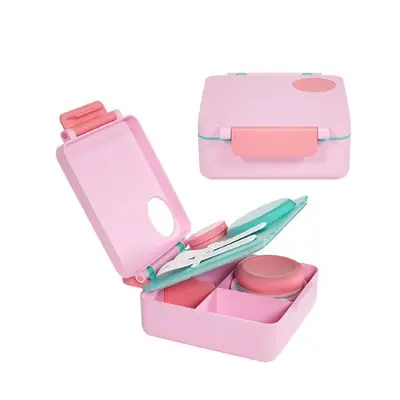 Kinder-Edelstahl-Isolierlunchbox mit Fächern, mikrowellengeeignet - 8