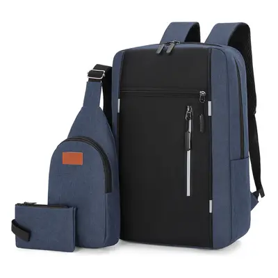3-Piece Backpack Set with USB Charging, 16 Inch Laptop Compartment, Oxford Fabric - 10