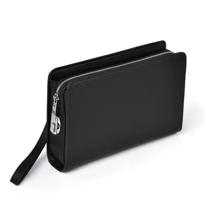 Crocodile Pattern Men's Long Wallet, Zipper, Combination Lock, Multi-Card Slots - 7