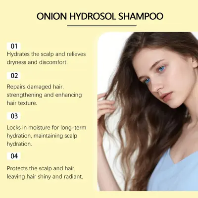 GleamXi Onion Shampoo, Gentle Daily Use, Shine and Volume