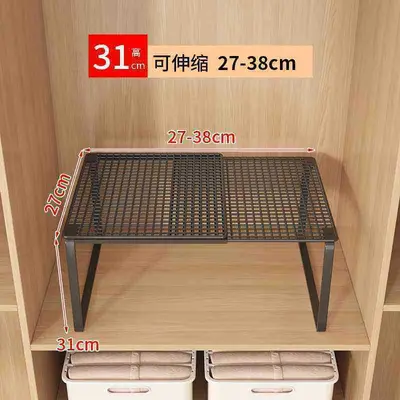 衣柜收纳分层架隔板衣整体橱柜子隔层鞋柜分隔伸缩宿舍置物架隔断 - 13