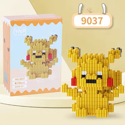 Children's Day Gift Cartoon Building Blocks Set, Small Particles, Educational Toy - 12