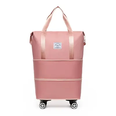 Universal wheeled travel luggage, wheeled travel suitcase, large capacity bag, women's foldable trolley bag, shopping cosmetics bag - 9