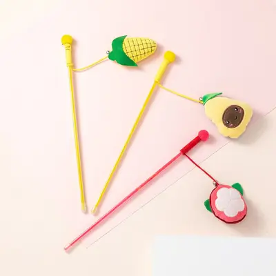 Customizable Plastic Cat Teaser Wand