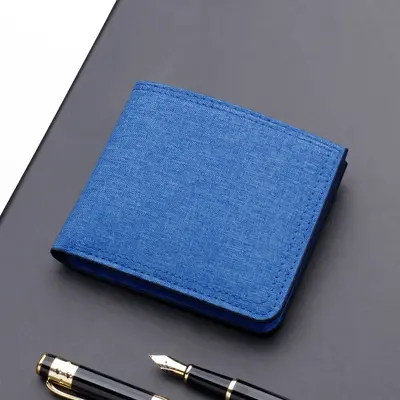 Erkek kısa kanvas cüzdan cüzdan erkek fermuarlı cüzdan erkek denim yeni erkek etiketsiz ultra ince - 8