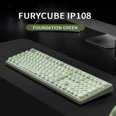 FURYCUBE IP108 Ruj Temalı Kablosuz RGB Oyun Klavyesi - 8