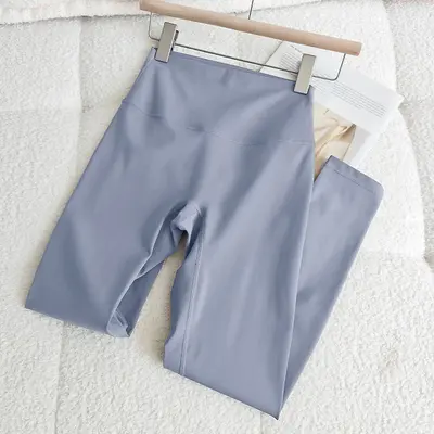 Hochtaillierte Pilates-Yogahose, po-hebend, bauchformend, elastisch - 8
