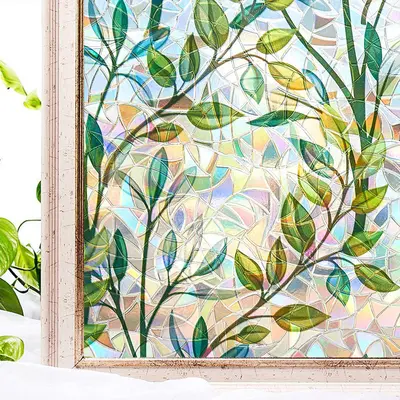 Wholesale Frosted Glass Film Static Cling Adhesive-Free Glass Stickers Bathroom Door Window Decoration Frosted Privacy Stickers - 13
