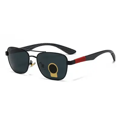 Classic Round Double Bridge Glass Lens Sunglasses, Model 82005 - 1