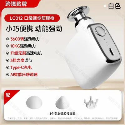 Brushless Mini Fascia Gun, Electric Muscle Massager - 9