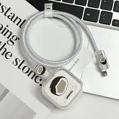 半个椰子苹果40W充电器保护套适用于iPhone17pormax/17por/16数据