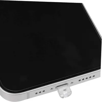 Çevre dostu şeffaf cep telefonu toz fişi Apple Typec Android için uygun şarj portu fişi yaratıcı DIY cep telefonu delik fişi