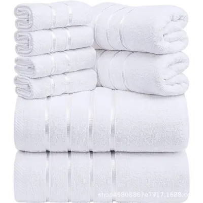 Reines Baumwoll-Sechs-teiliges Handtuchset - 7